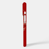goudblad abstracte roos rood Case-Mate iPhone case (Achterkant / Links)
