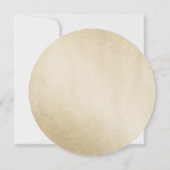 Goudblad Elegant Modern 50ste Huwelijksjubileum Kaart (Achterkant)