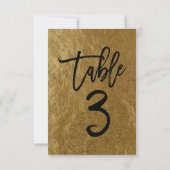 Goudblad Folie Moderne Schreef Tafelnummer 3 (Achterkant)