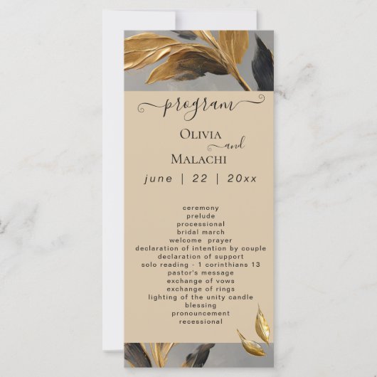 Goudblad Impasto Noir (Voorkant)