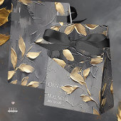 Goudblad Impasto Noir Bedankdoosjes