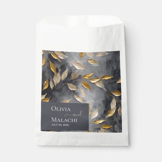 Goudblad Impasto Noir Bedankzakje (Voorkant)