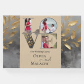 Goudblad Impasto Noir Gastenboek (Voorkant)