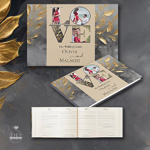 Goudblad Impasto Noir Gastenboek