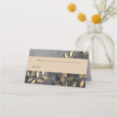 Goudblad Impasto Noir Plaatskaartje (Voorkant)