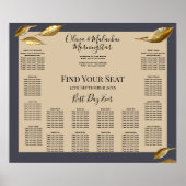 Goudblad Impasto Noir Poster (Voorkant)