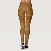 goudblad leggings (Achterkant)