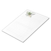 Goudbladeren en witte veren van een voering notitieblok (Schuin)