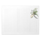 Goudbladeren en witte veren van een voering notitieblok (Voorkant)