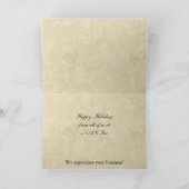 goudbladeren holbessen Zakelijke feestkaarten Feestdagen Kaart (Binnen)