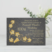 Goudbladeren op wijnstokken, grijze vocht 100e ver kaart (Staand voorkant)