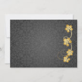 Goudbladeren op wijnstokken, grijze vocht 100e ver kaart (Achterkant)