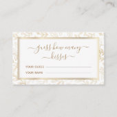 Goudbladerenpatroon Raad hoeveel kusjes spel Informatiekaartje (Voorkant)