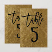 Goudbladfolie Moderne Script Tafelnummer 5 (Voorkant / Achterkant)