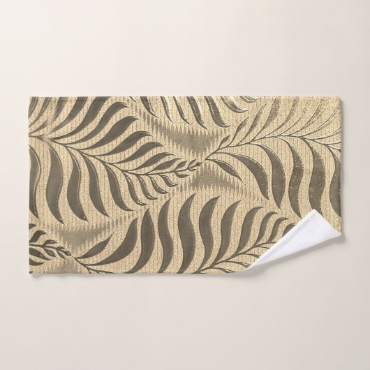Goudbladig motief bad handdoek (Handdoek)