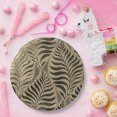 Goudbladig motief papieren bordje (Feest)