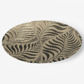 Goudbladig motief papieren bordje (Gekanteld)