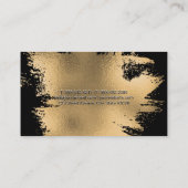 goudbladspetter | Black Visitekaartje (Achterkant)