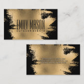 goudbladspetter | Black Visitekaartje (Voorkant / Achterkant)