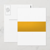 Goudblanco SJABLOON : Voeg tekst, afbeelding, vull Briefkaart (Voorkant / Achterkant)