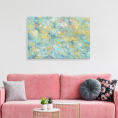 Goudblauw Abstract Canvas Afdruk (Insitu (Woonkamer))