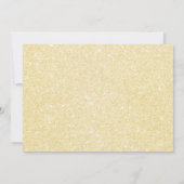 Goudblauw beer ballon baby shower uitnodiging (Achterkant)