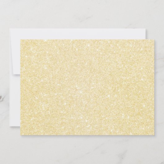 Goudblauw beer ballon baby shower uitnodiging (Achterkant)