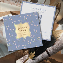  goudblauw bloempatroon