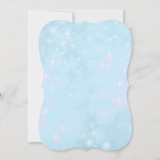  goudblauw diamantfeest kaart (Achterkant)