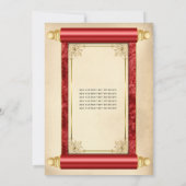 goudblauw Elegant Quinceañera Kaart (Achterkant)