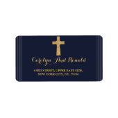 goudblauw-elegante typografie etiket (Voorkant)