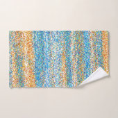 Goudblauw Glitter Abstract Bad Handdoek (Handdoek)