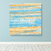 Goudblauw Glitter Abstract Canvas Afdruk (Insitu (Houten vloer))