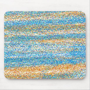 Goudblauw Glitter Abstract Muismat