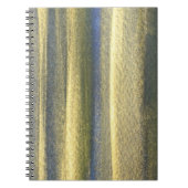 Goudblauw Lines Foto Notitieboek (80 pagina's B&W) (Voorkant)