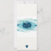 Goudblauw onderwater Zee Vis Eerste Heilige Commun Kaart (Achterkant)