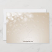 goudblauw ornament Snowflakes Winter Vrijgezellenf Kaart (Achterkant)