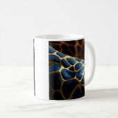 goudblauwe Giraffe Koffiemok (Voorkant rechts)