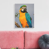 Goudblauwe Ingepakte Canvasprint Canvas Afdruk (Insitu (Woonkamer))