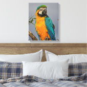 Goudblauwe Ingepakte Canvasprint Canvas Afdruk (Insitu (Slaapkamer))