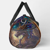 Goudblauwe Paarse draak met toren Plunjezak (Rechts)