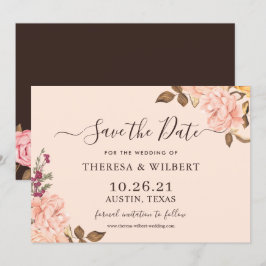  goudbloedige bruiloft Bewaar de datum Kaart