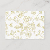 goudbloedige bruiloft informatiekaartje (Achterkant)