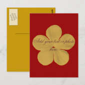 goudbloem briefkaart (Voorkant / Achterkant)