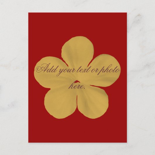 goudbloem briefkaart (Voorkant)