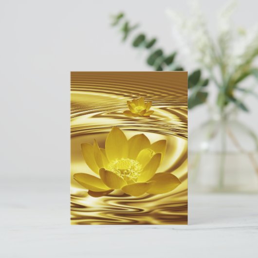 Goudbloem Briefkaart (Staand voorkant)