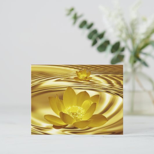 Goudbloem Briefkaart (Staand voorkant)