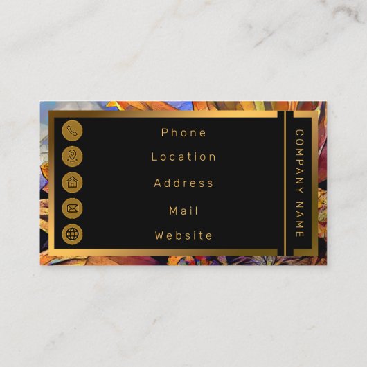 Goudbloem Elegant Collectie Visitekaartje (Achterkant)