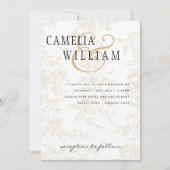 goudbloem Elegant Wedding Kaart (Voorkant)