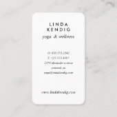 Goudbloem | Groen | wellnessmassageyoga Visitekaartje (Achterkant)